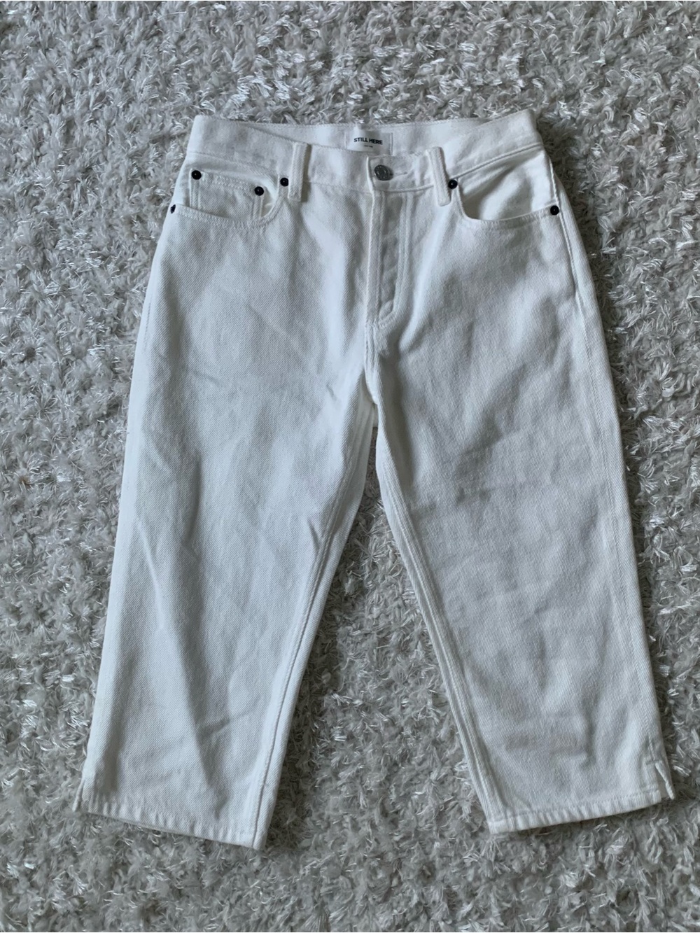 Still Here Capri Jean in White Sz 26 Unworn